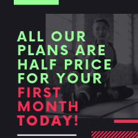 a image of a women including a special offer