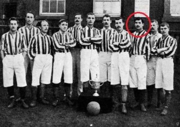 an image of the first ever transfered player in football