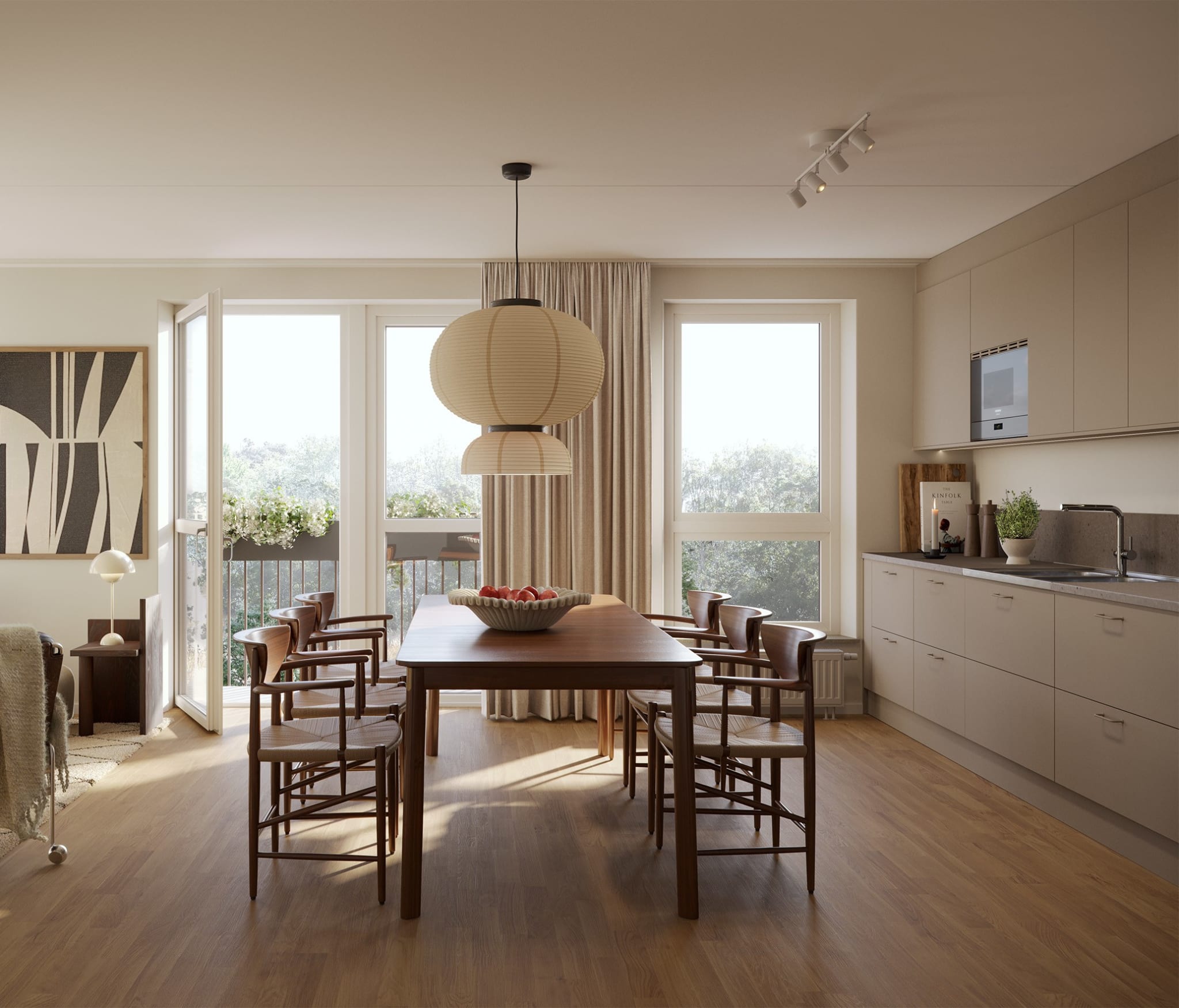 Illustration av 4 rok i stilen Nordan