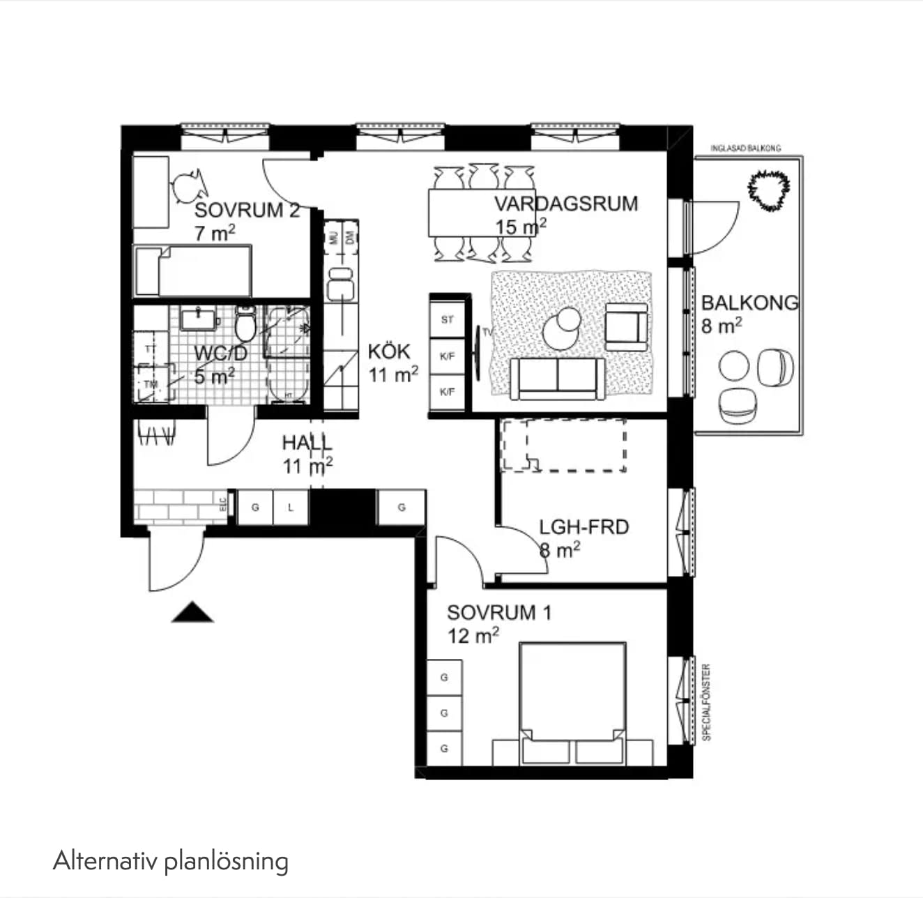 Alternativ planlösning
