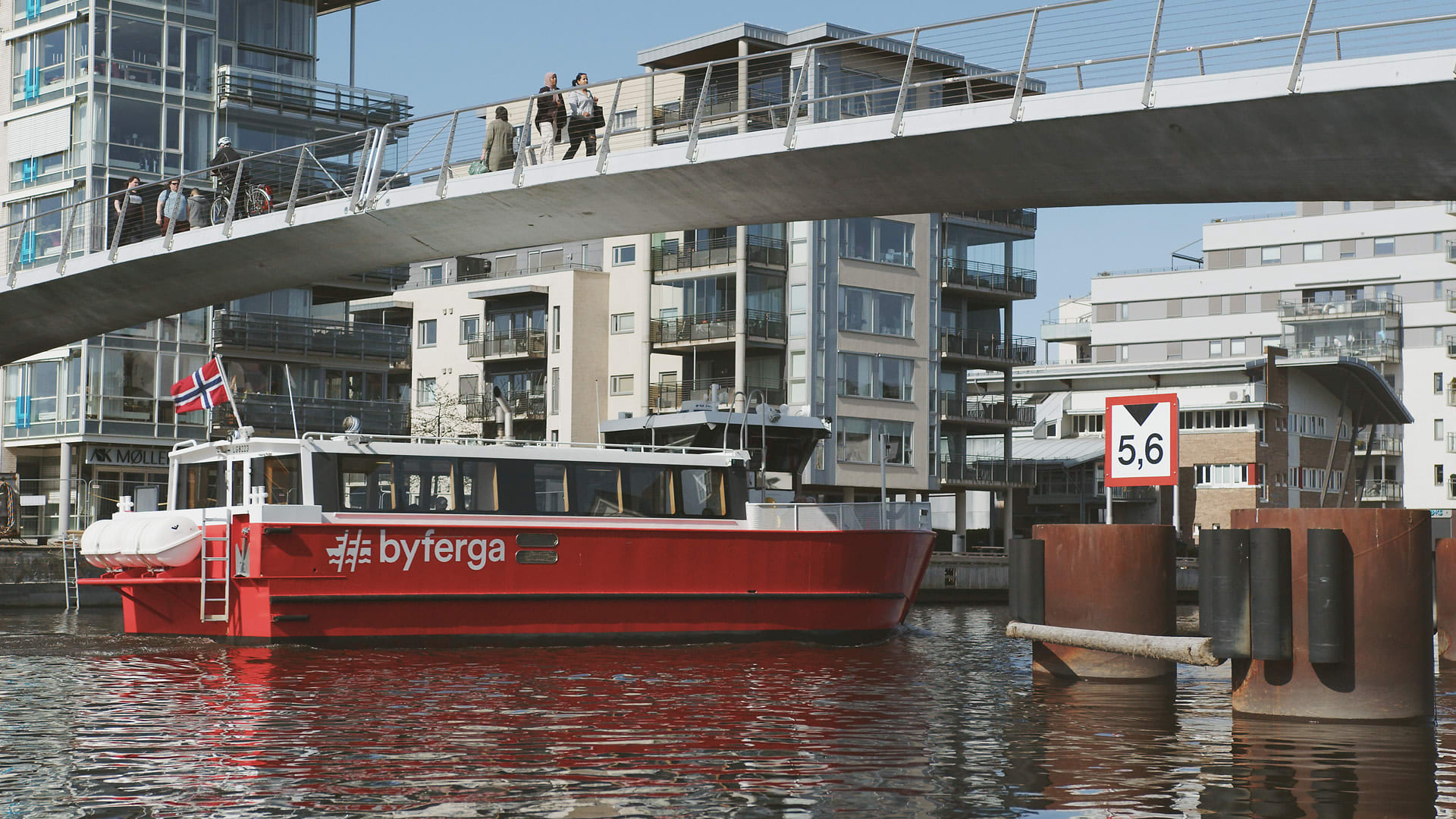 Byferga tar deg enkelt rundt og er gratis