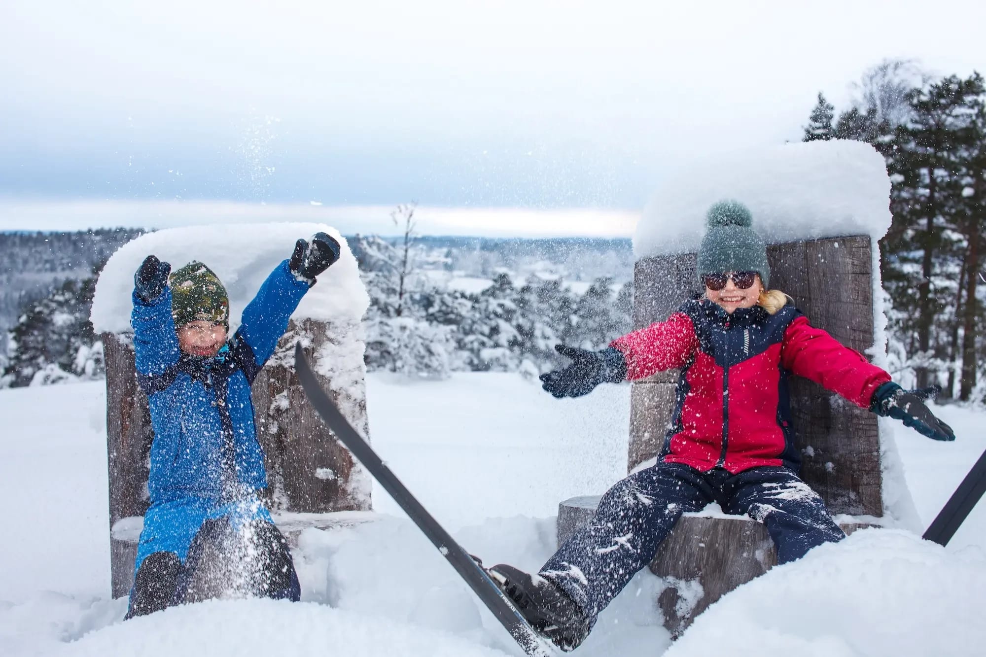 Ved Varden utkikkspunkt er det et fint samlingssted både sommer som vinter