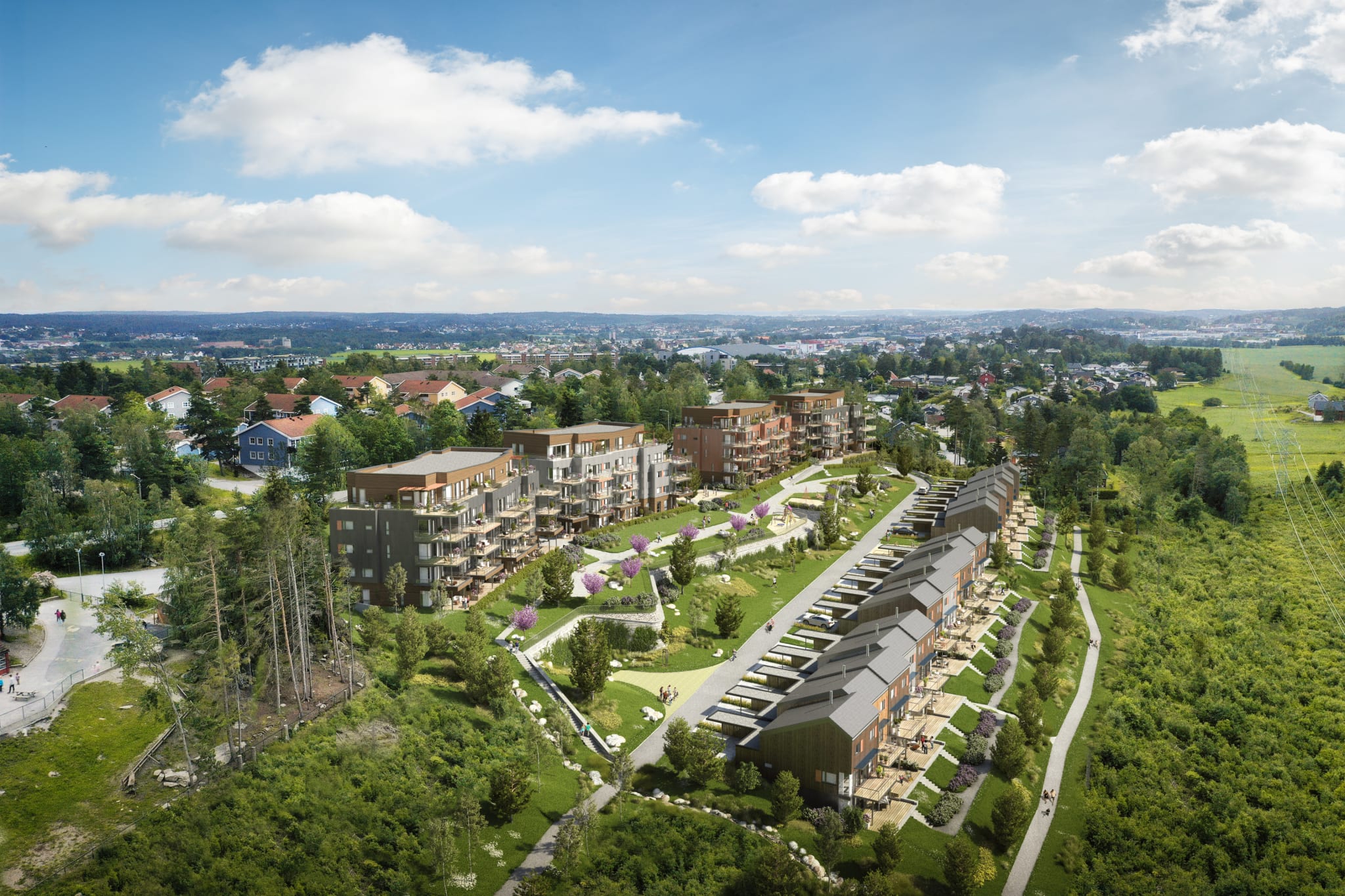 Boligene på Rådalsåsen er en del av lokalsamfunnet på Hauge 