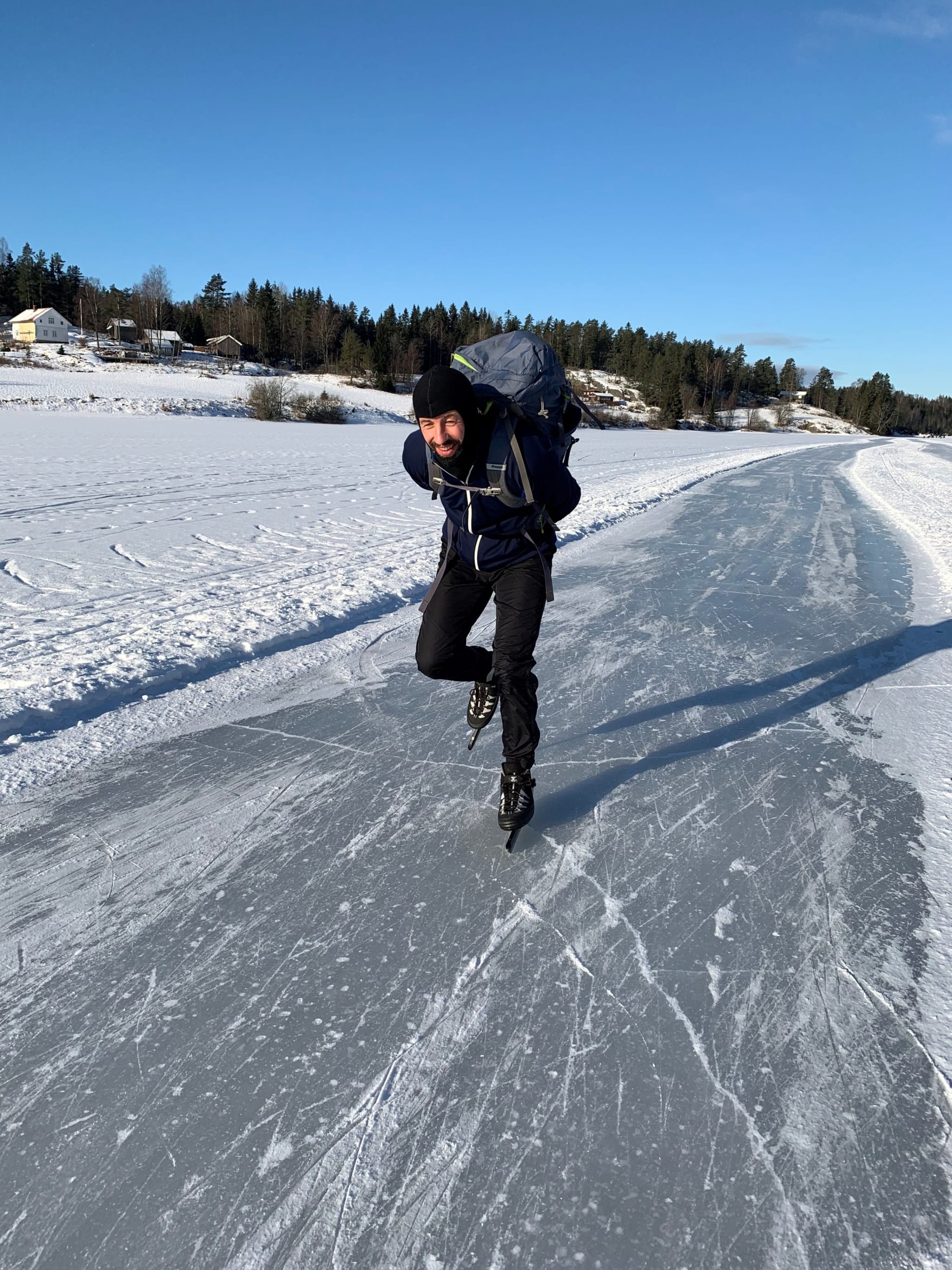 Skøyter på Langen naturisbane