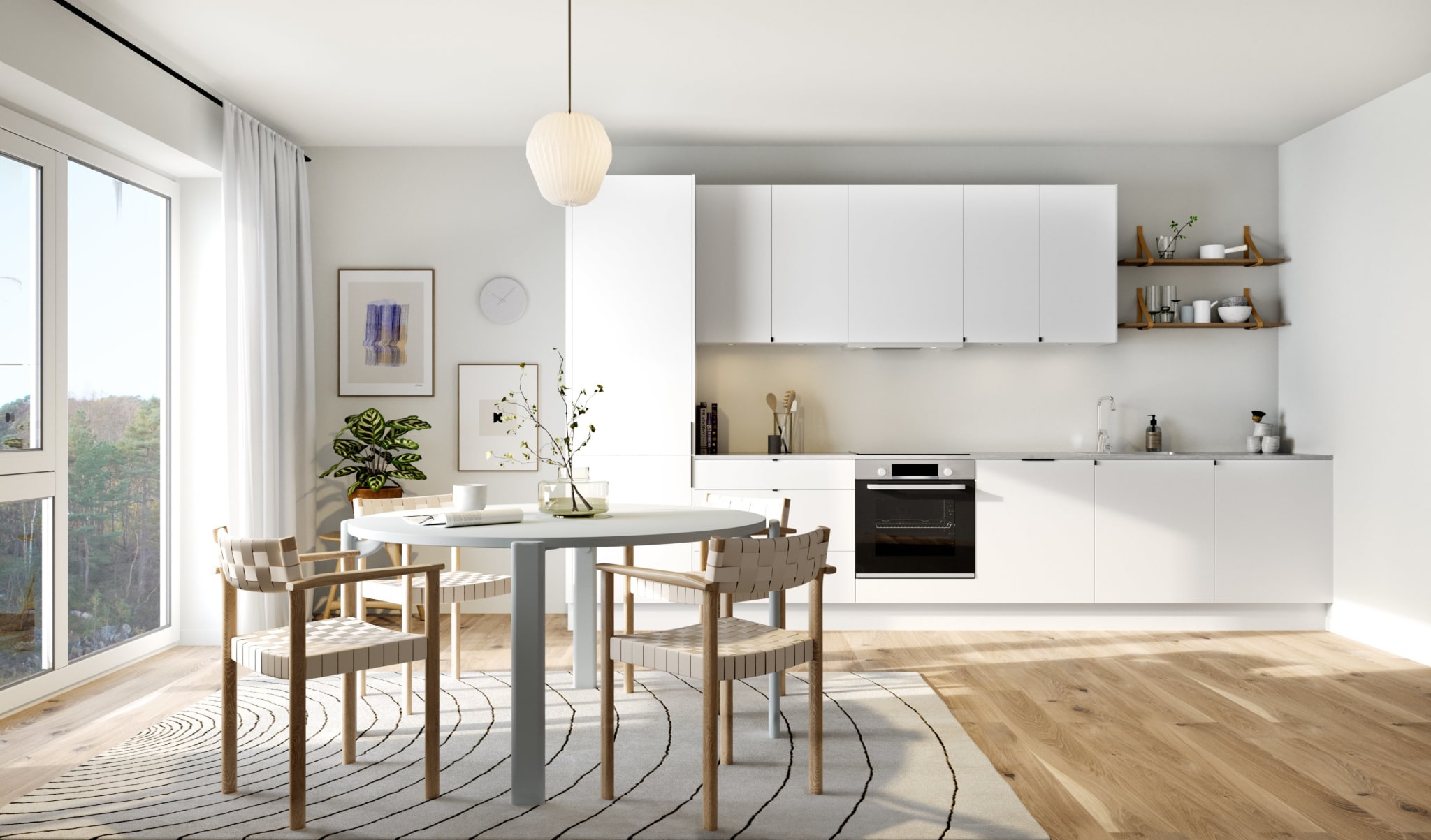 Valgfritt fargevalg kjøkken