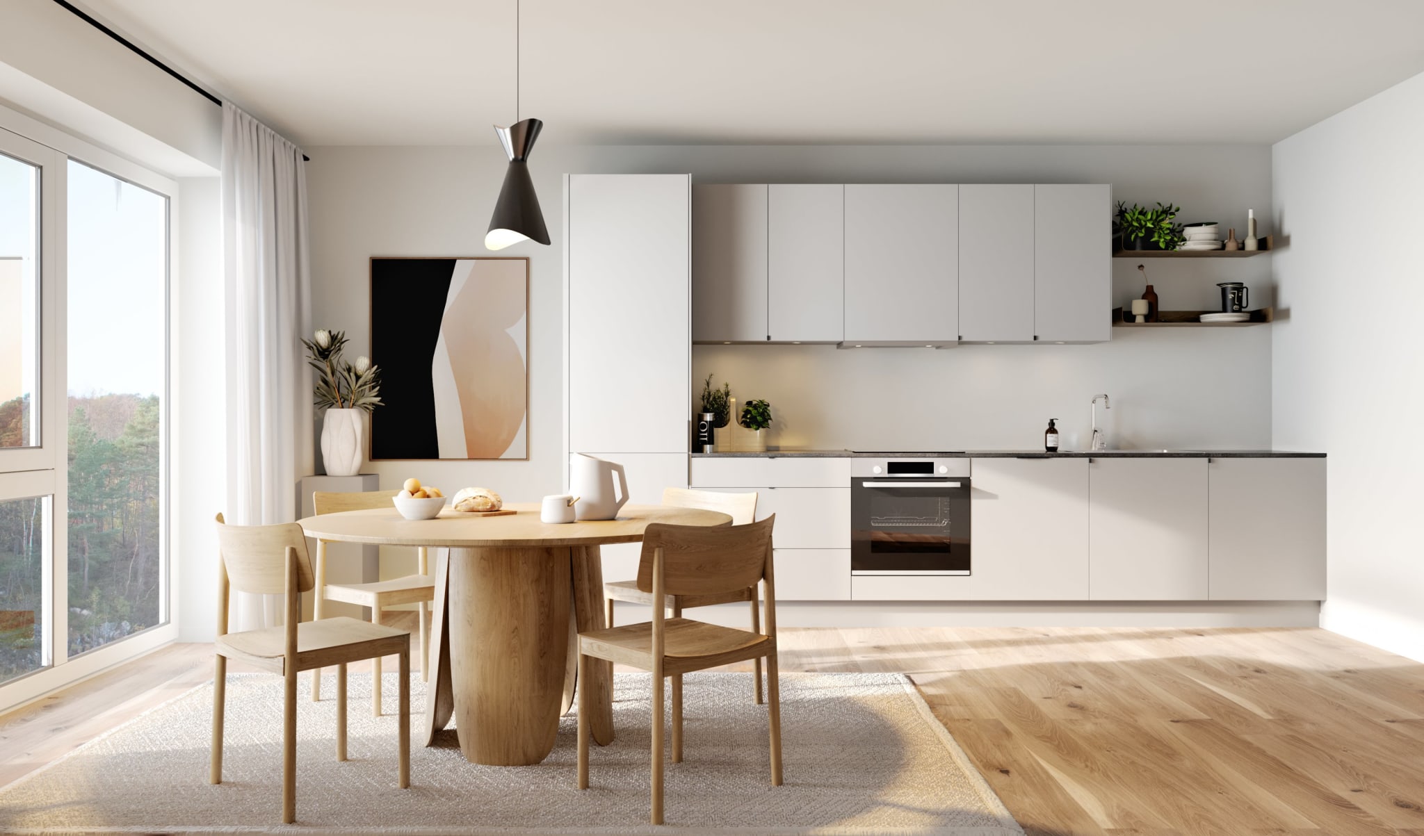 Valgfritt fargevalg kjøkken