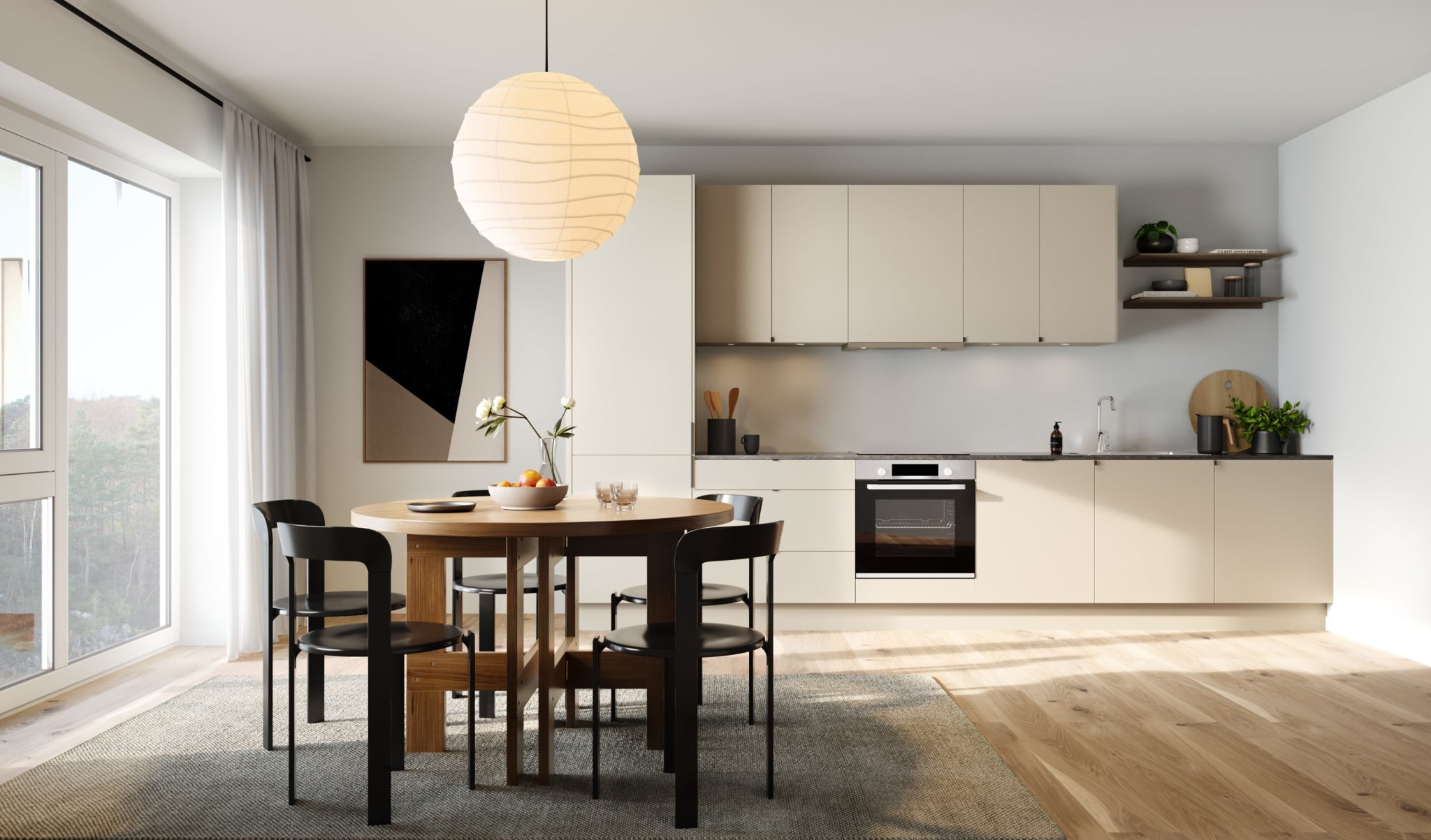 Valgfritt fargevalg kjøkken