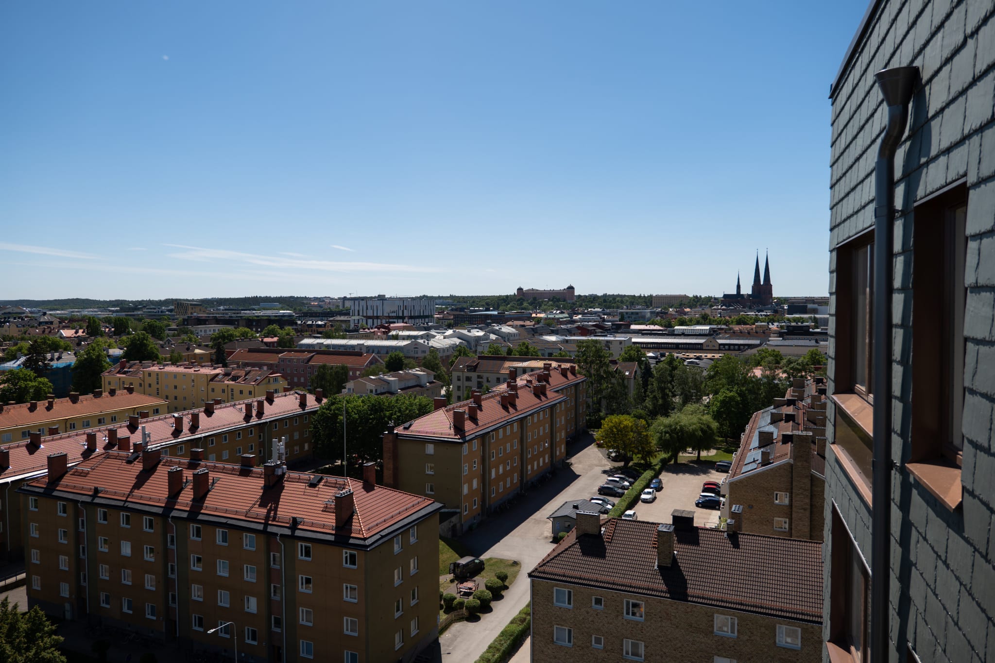 Utsikt från den mindre balkongen