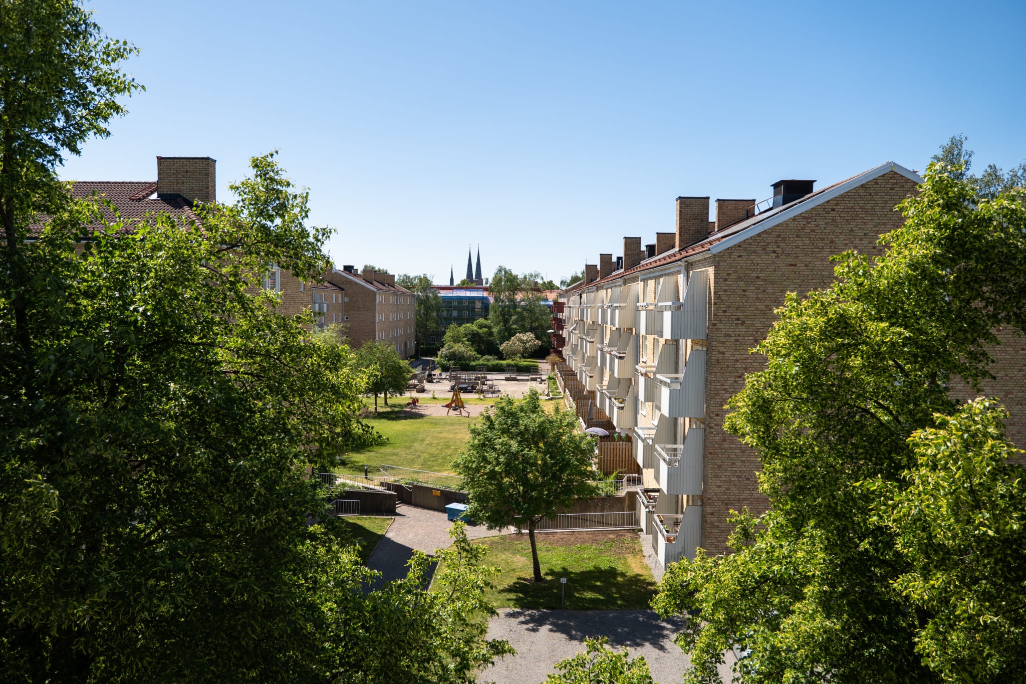Utsikt från balkongen