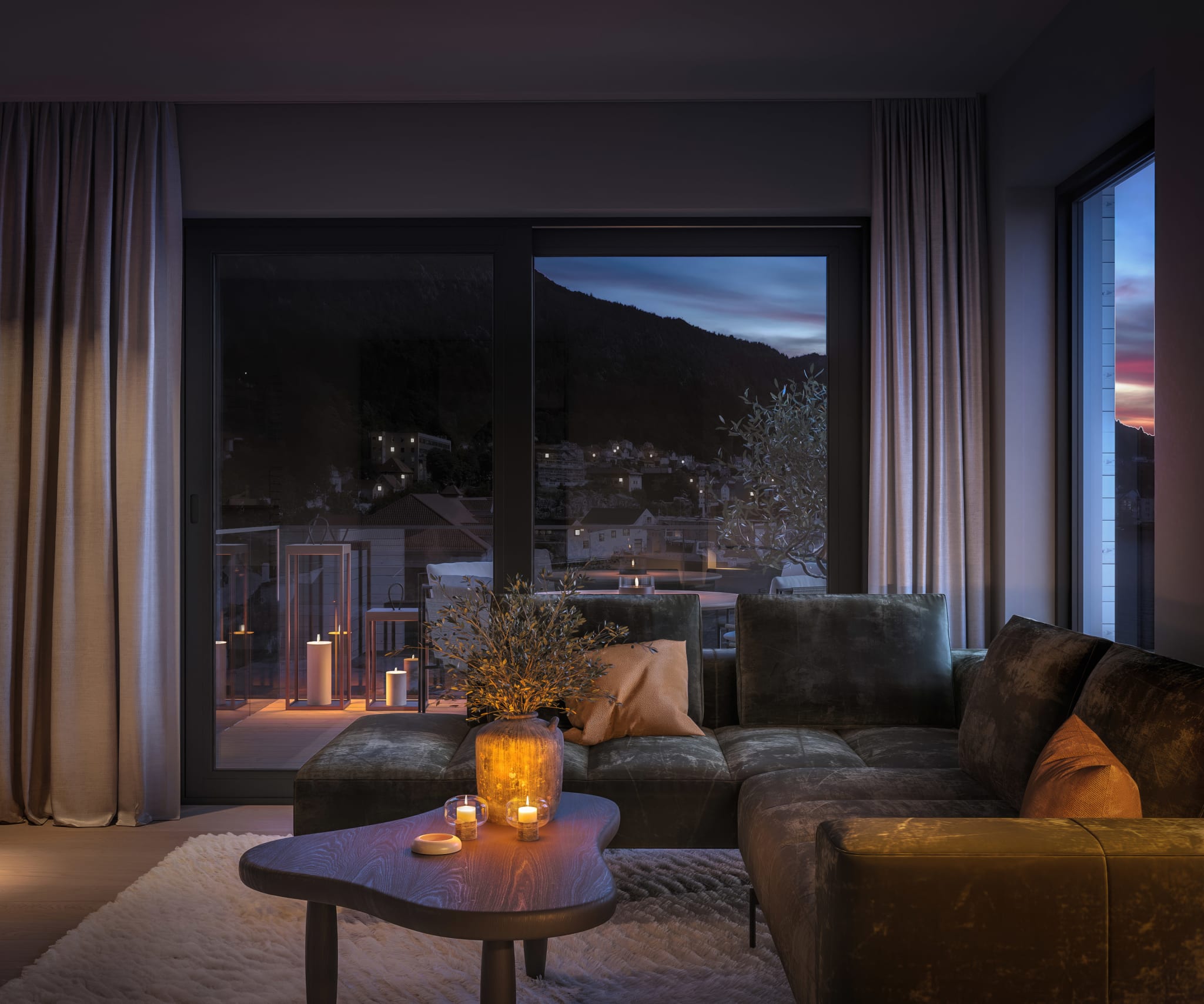 Illustrasjon av leilighet D402.