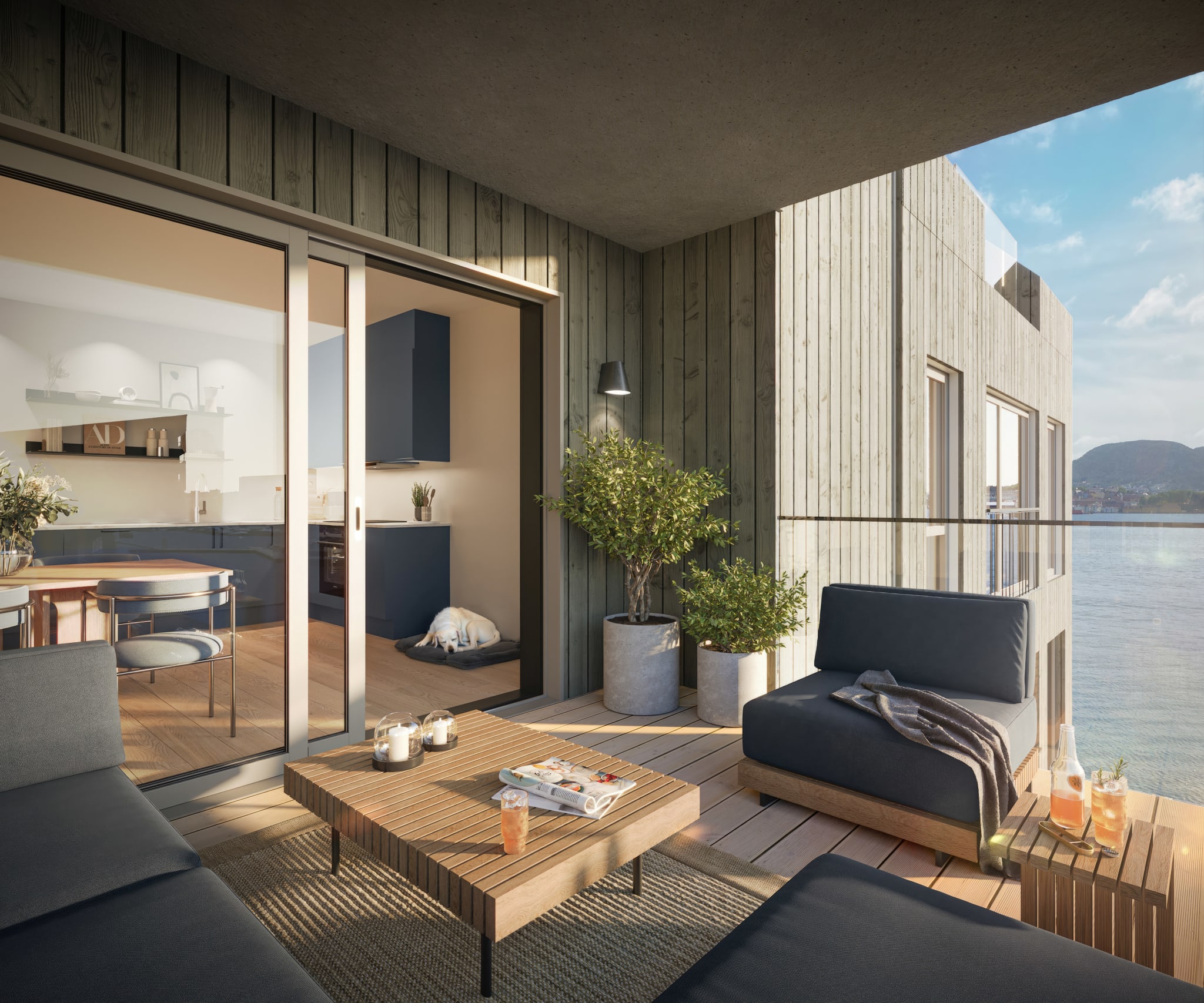 Illustrasjon av leilighet A402.