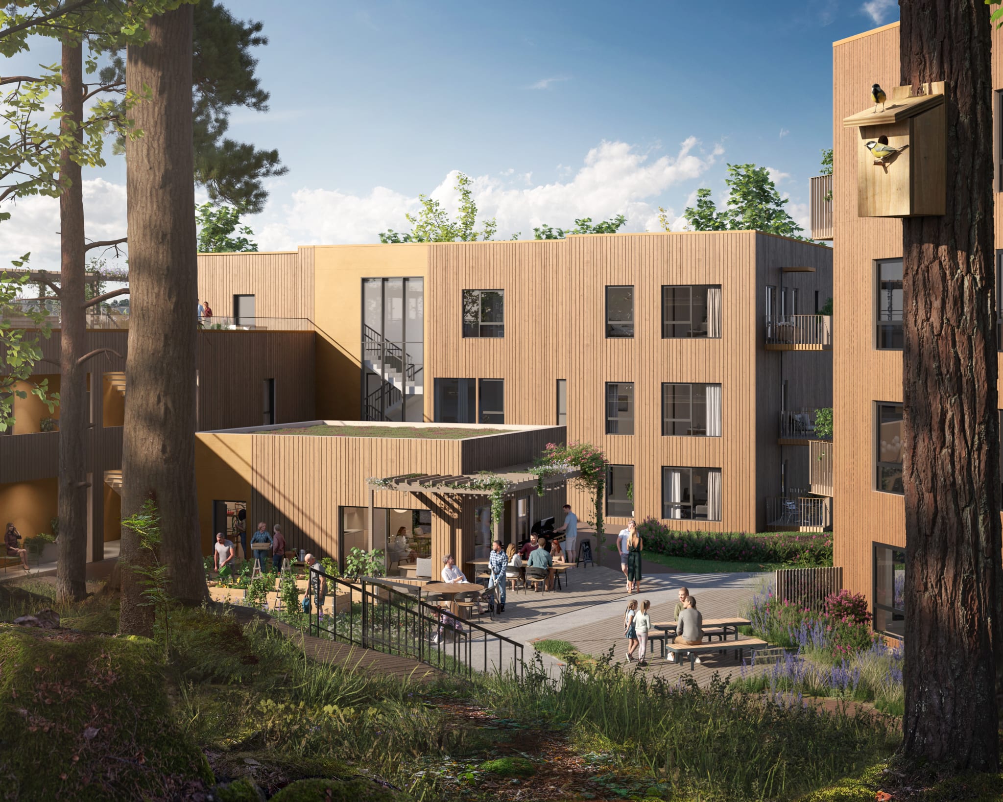 Sentralt på tunet finner du Vallergrendas storstue, Vallerstua, med kjøkken, sittekroker og tilknyttede uteplasser.jpg
