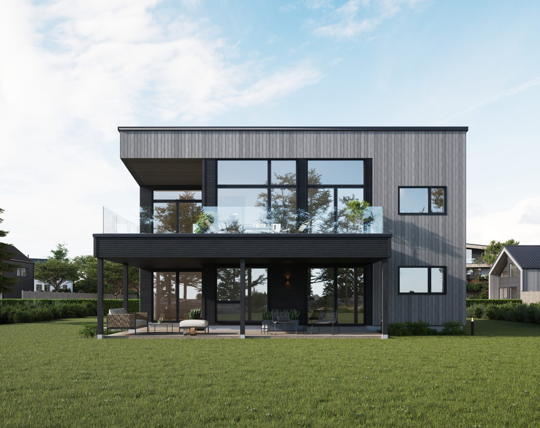 Illustrasjonsbilde frå VestlandsHus. Husmodell: Høgflya