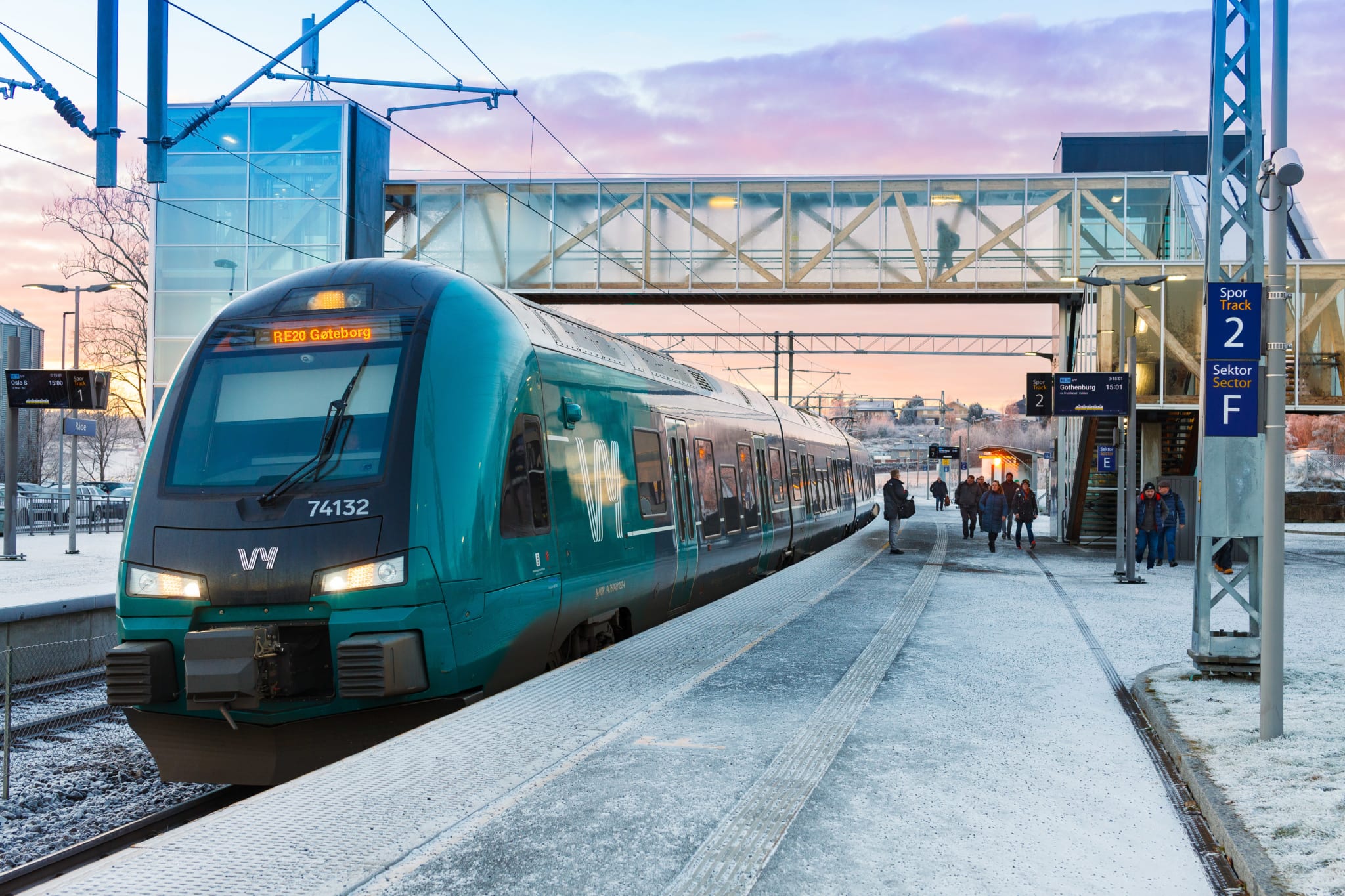 Råde Stasjon ligger bare 5 minutter fra Strømnesåsen 