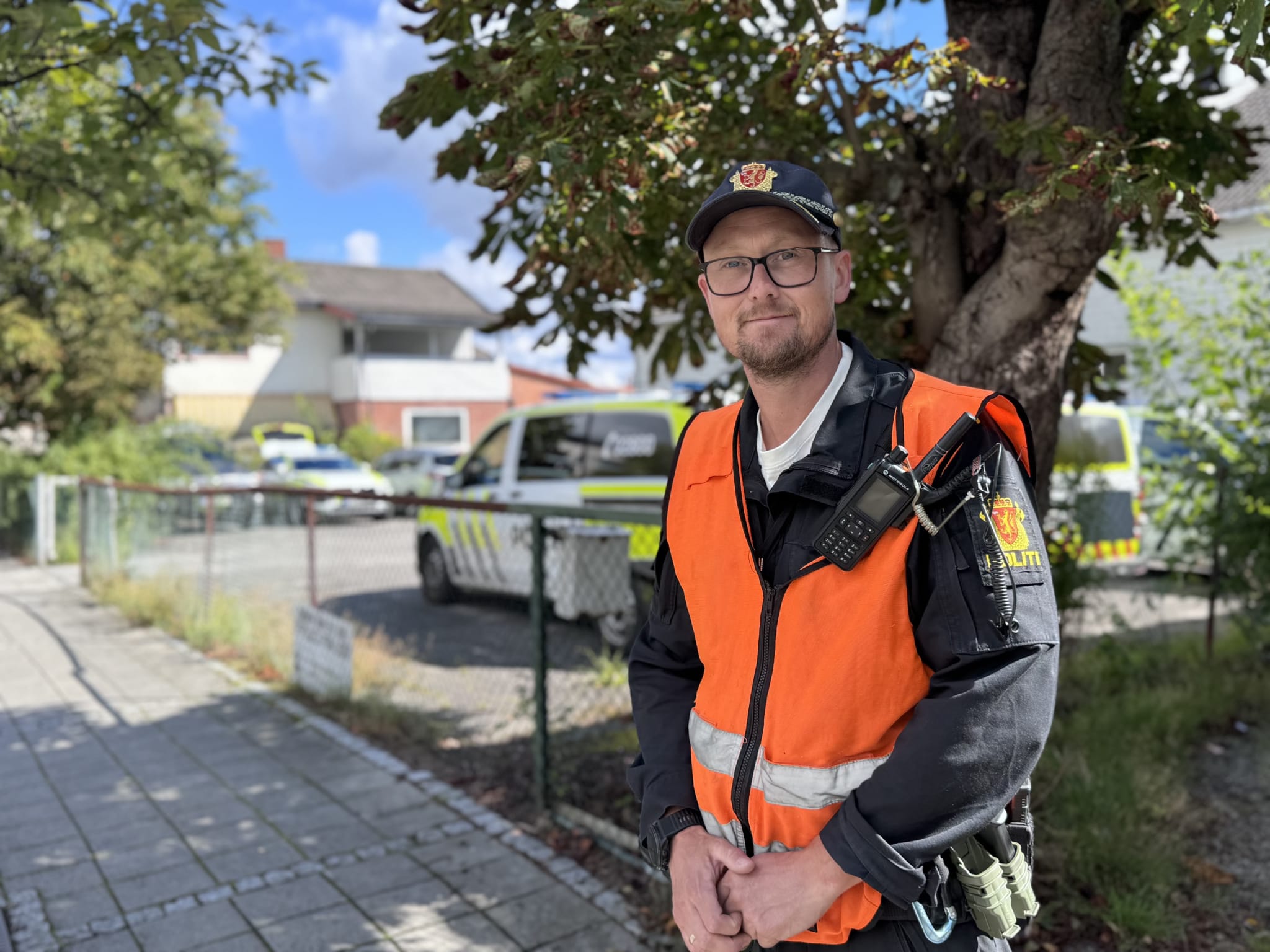 Henrik Sikkeland er instruktør i Øst Politidistrikt og setter stor pris på samarbeidet