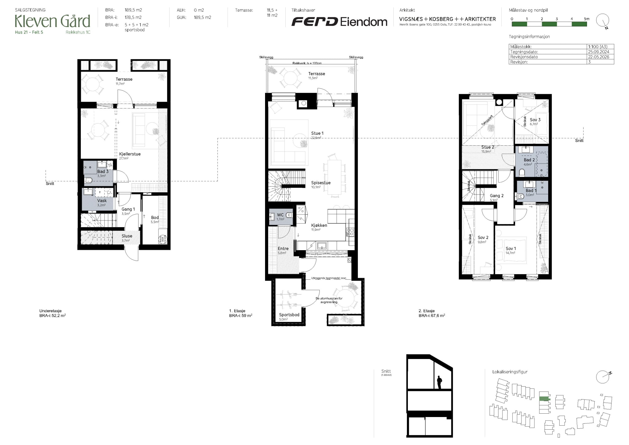 Salgstegning Hus 21 - Felt 5.