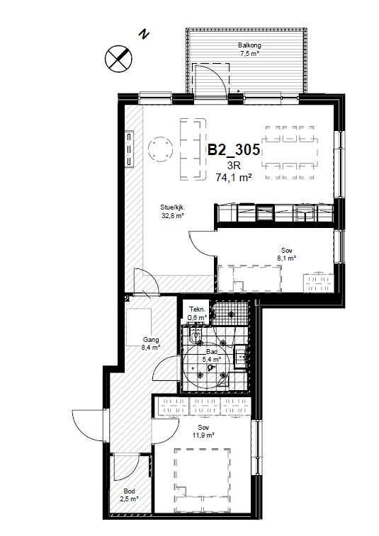 B2_305 Plantegning
