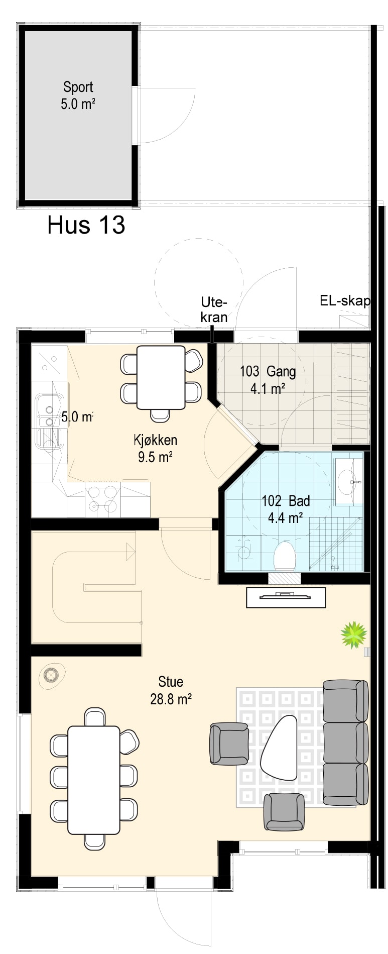 Hus 13 plan 1_fargelagt