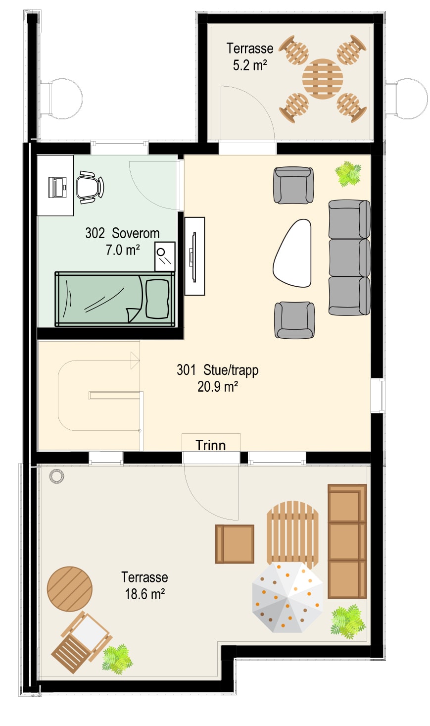 Hus 10 plan 3_fargelagt