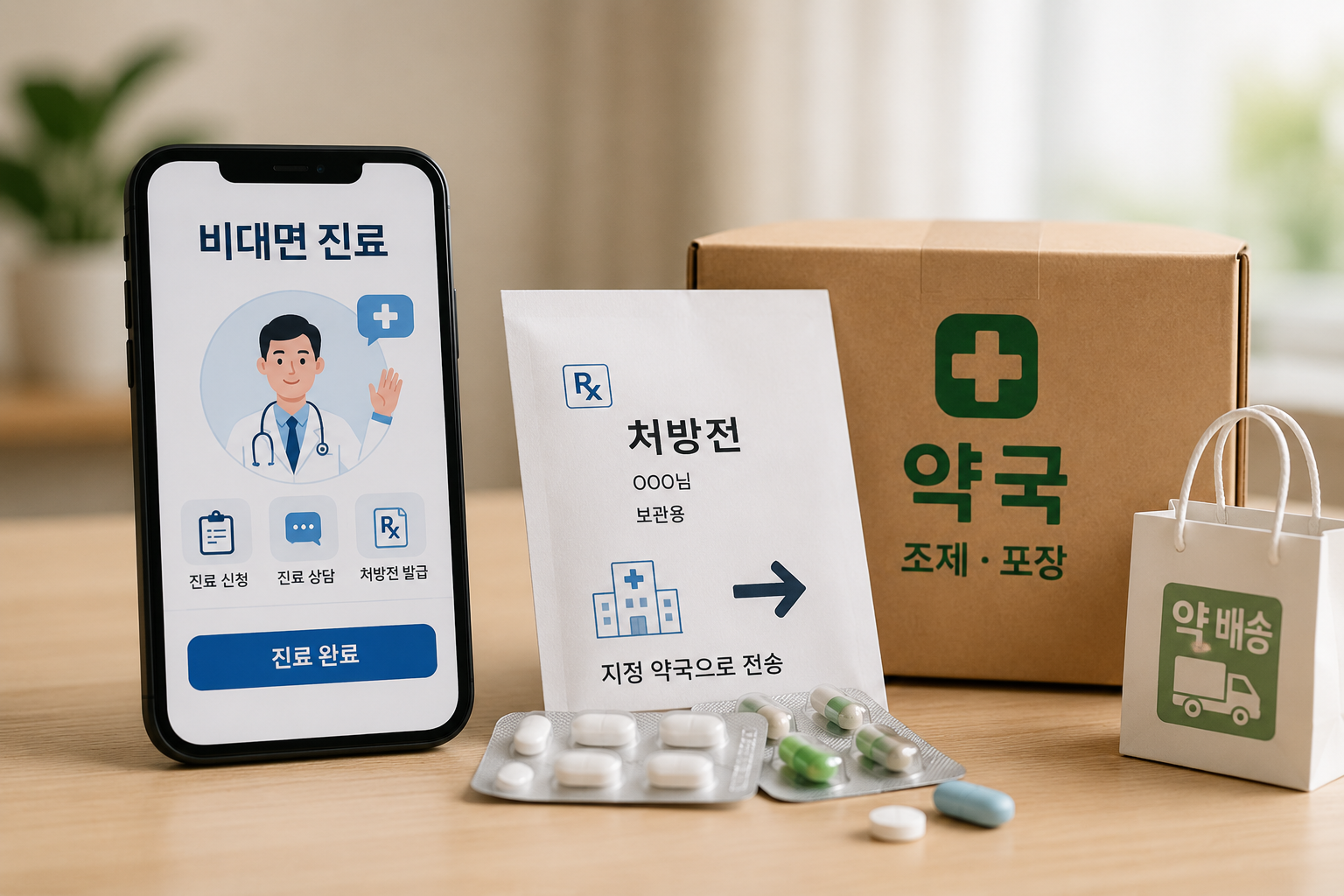 비대면진료 앱 약 배송 대표 이미지