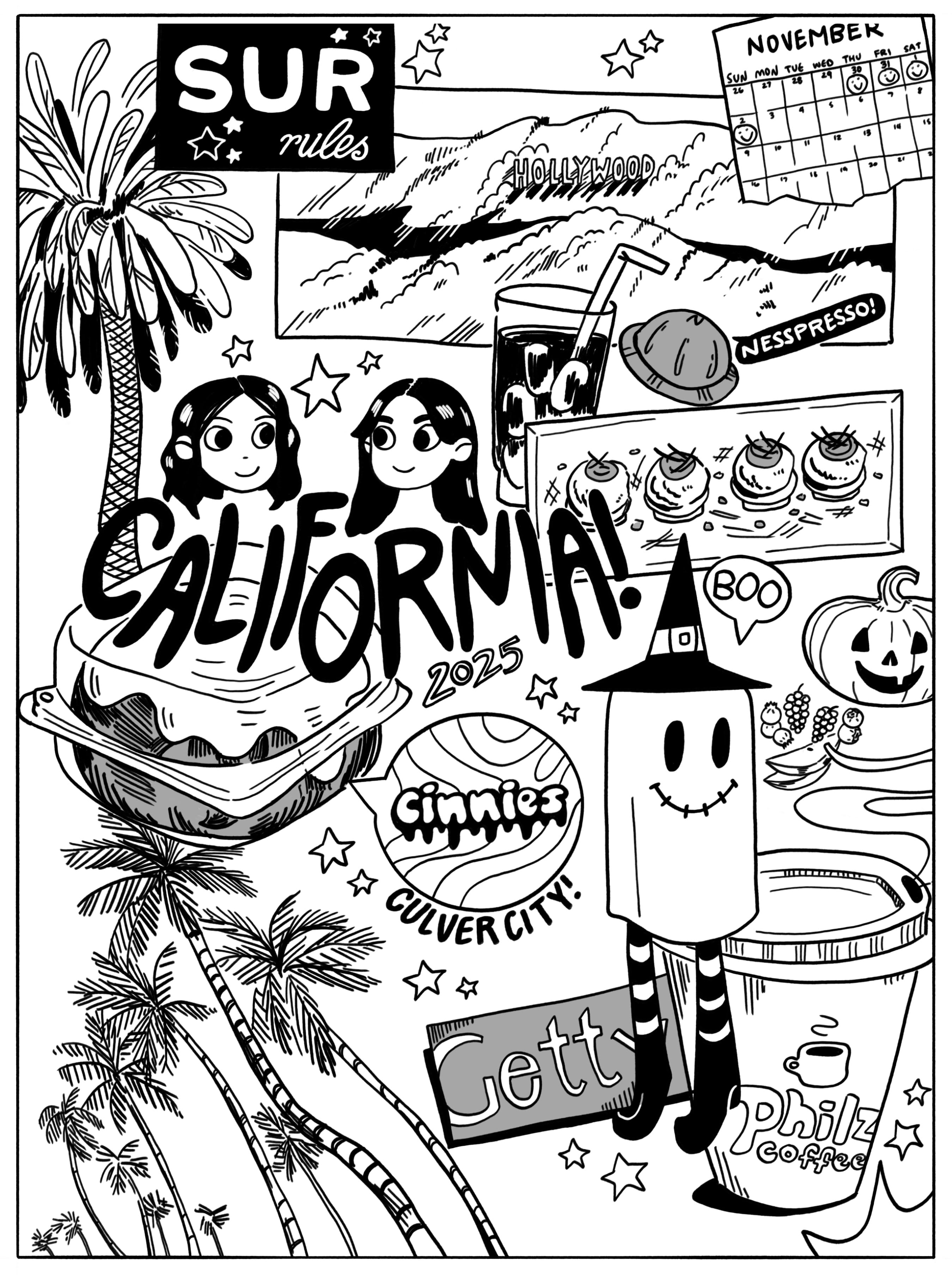 California Poster illustration
