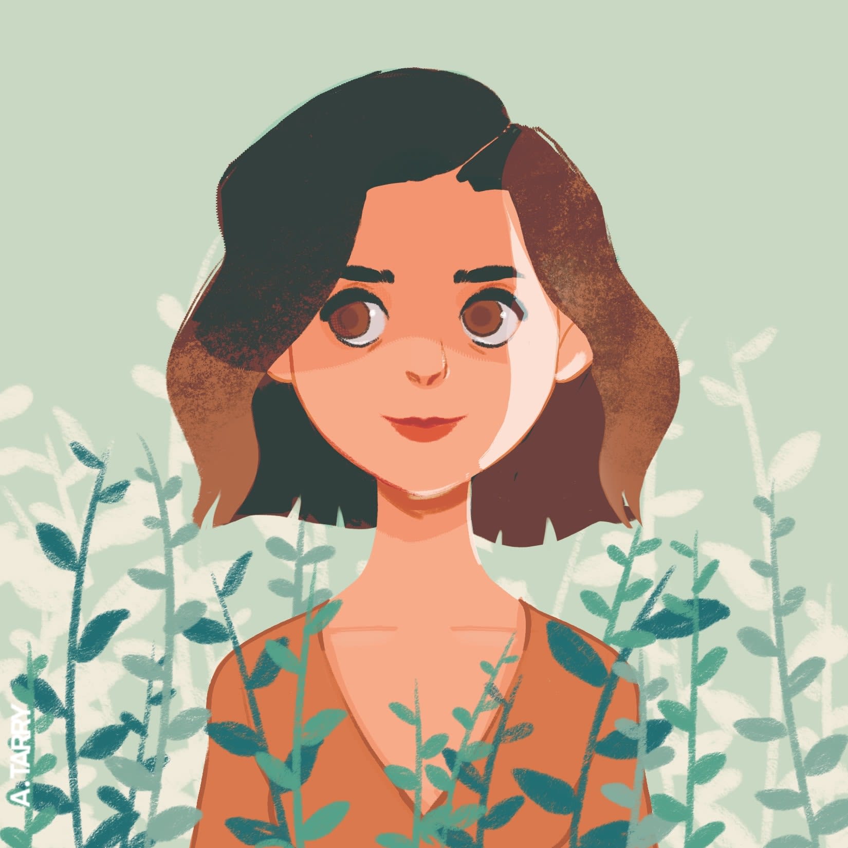 Random lady illustration