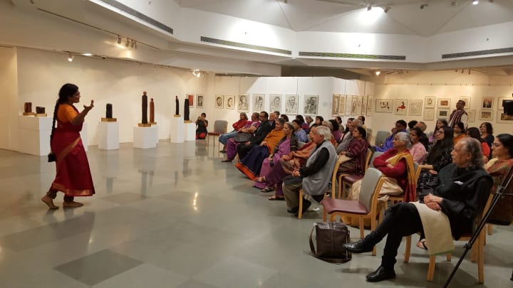 Geeta Chandran performs at the launch of The Promise of Beauty and Why It Matters Geeta Chandran performs at the launch of The Promise of Beauty and Why It Matters