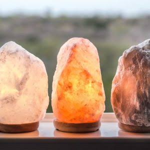 Himalayan salt lamps and decorative salt products