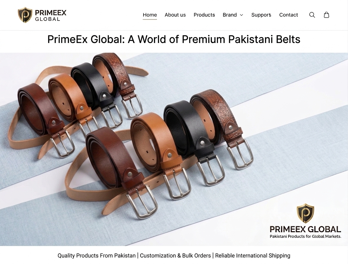 Leather belts from Pakistan for wholesale buyers
