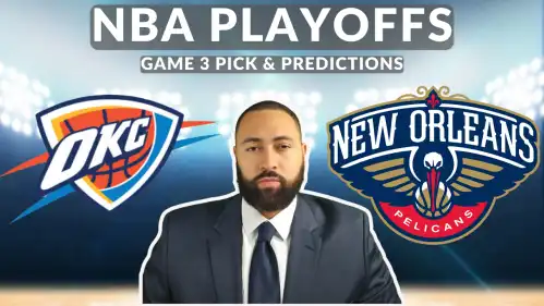 Thunder at Pelicans - Game 3 NBA Playoffs Saturday April 27th Free Pick Video