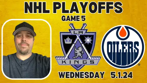 Kings at Oilers - Game 5 NHL Playoffs Wednesday 5/1/24 Free Pick Video