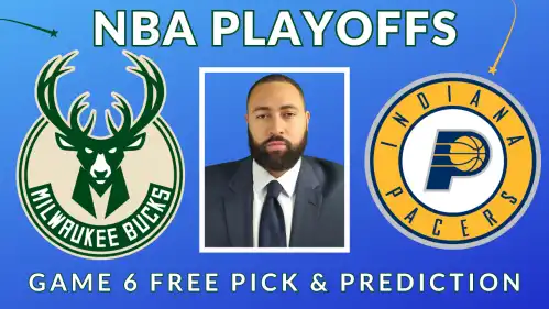 Bucks at Pacers - Game 6 NBA Playoffs Thursday 5/2/24 Free Pick Video