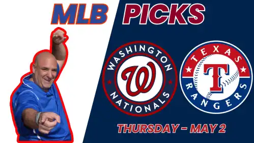 Nationals at Rangers - MLB Free Pick Thursday 5/2/24 Free Pick Video