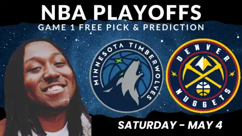 Timberwolves Vs Nuggets - NBA Playoffs 2nd Round 5/4/24 Game 1 Free Pick Video