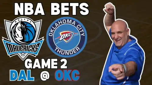 Mavericks at Thunder - Game 2 NBA Playoffs Thursday 5/9/24 Free Pick Video