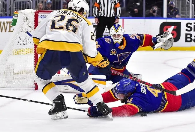 St. Louis Blues at Nashville Predators 3/12/22 - NHL Picks & Predictions
