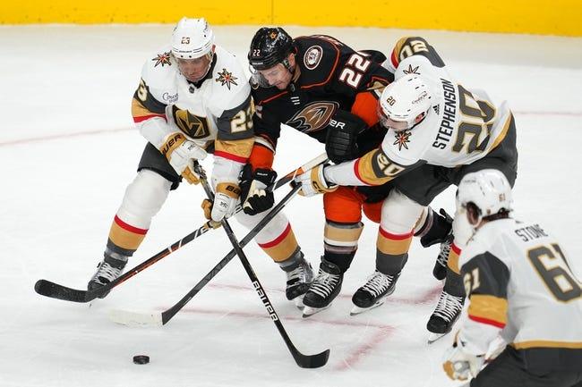 Anaheim Ducks Vs. Vegas Golden Knights 102921-Free Pick, NHL Betting Odds