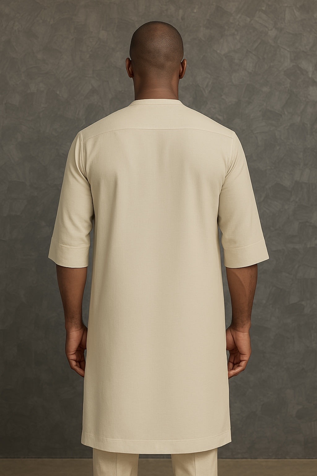 Butter Scotch Kaftan, full look, back view