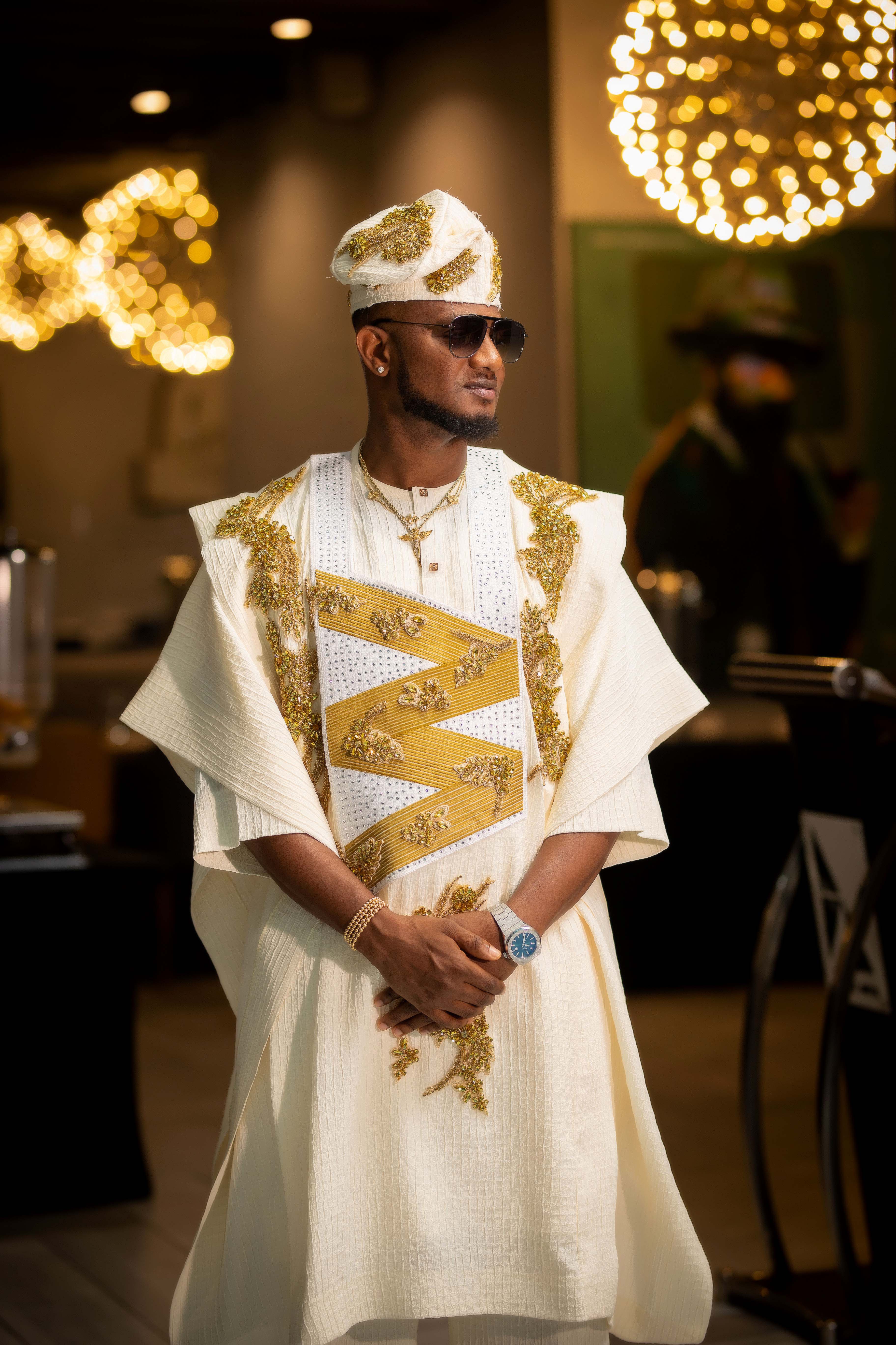 The Groom, full look, looking to the side