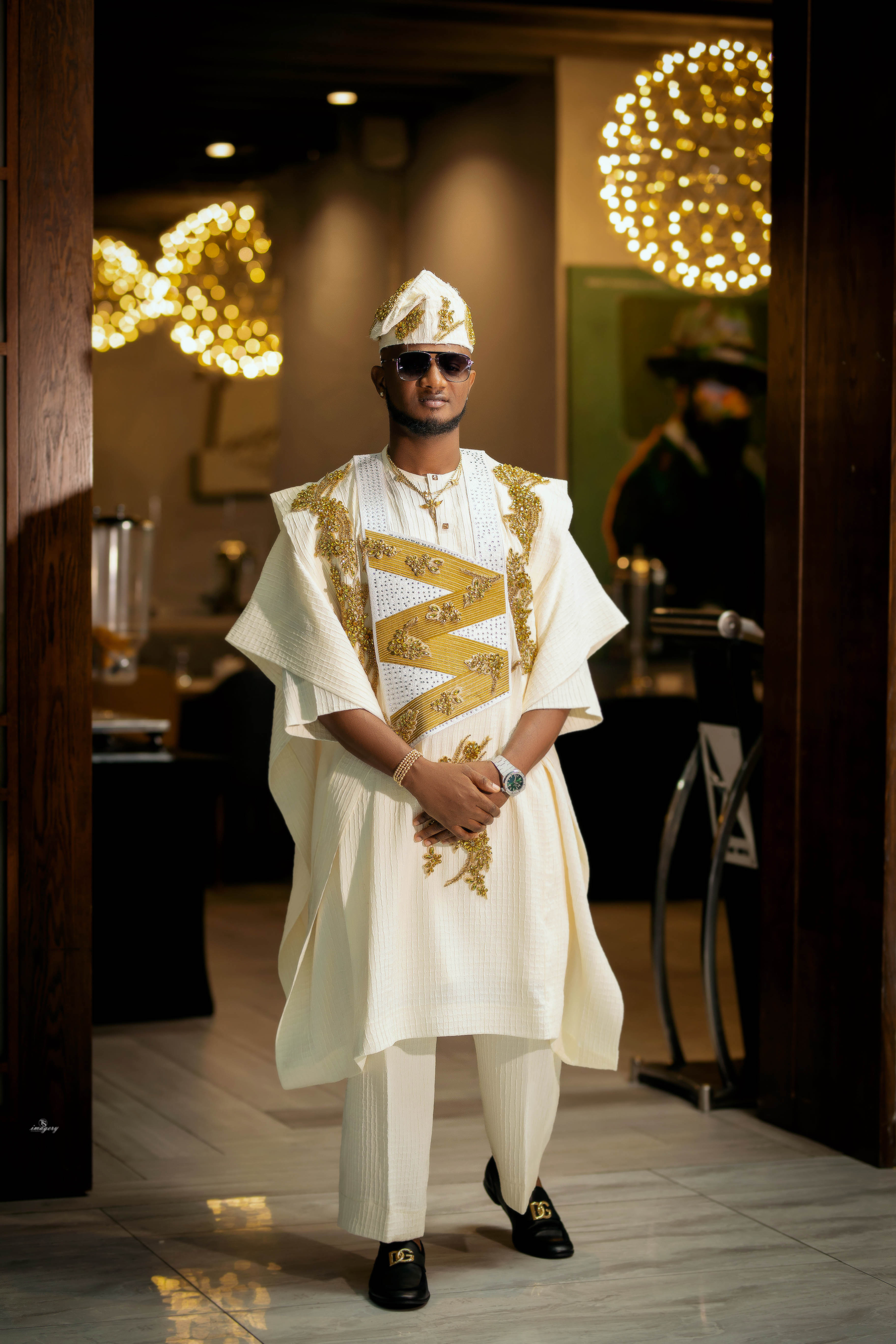 The Groom, candid moment with the bride