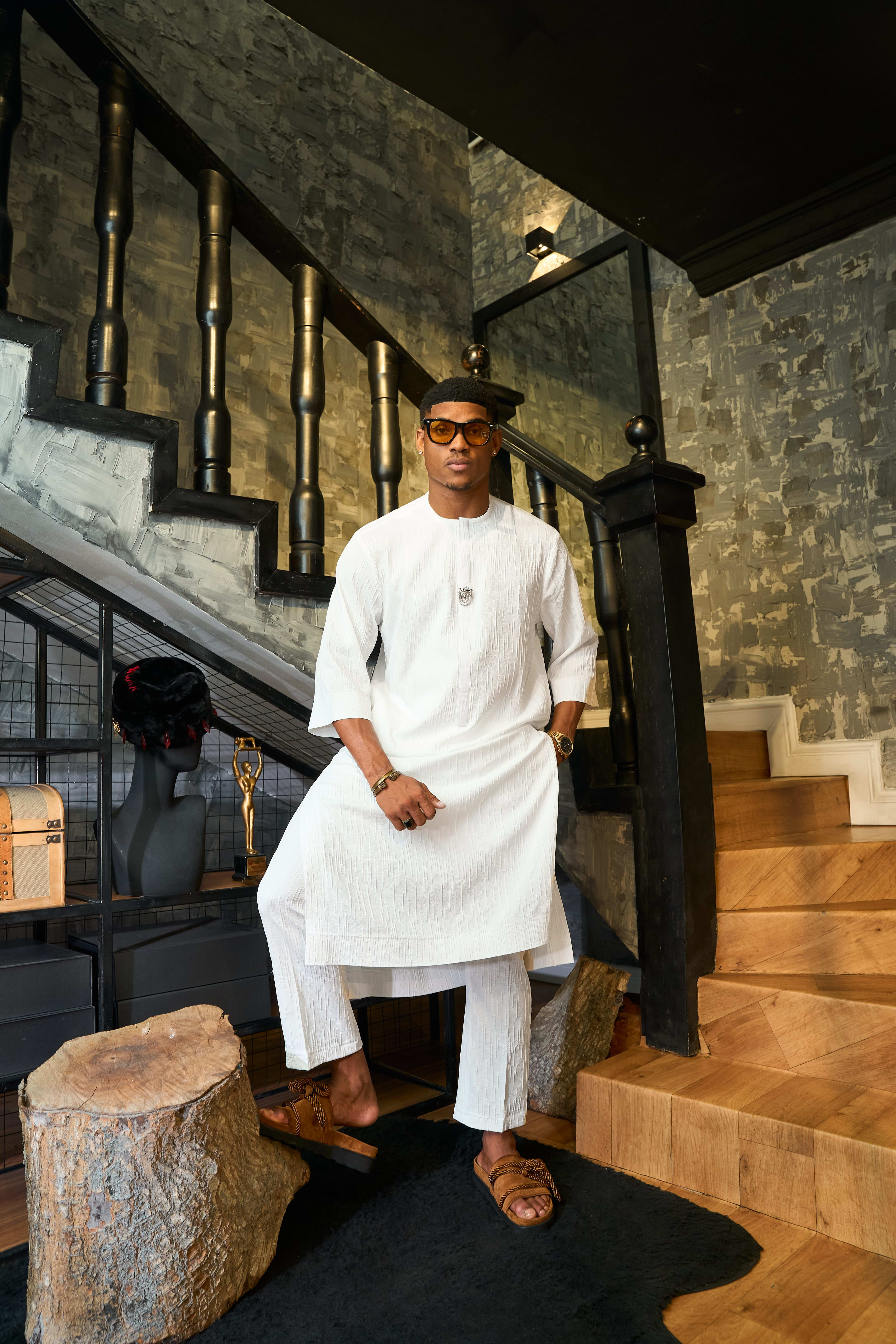 Aura White Kaftan, Styled Look