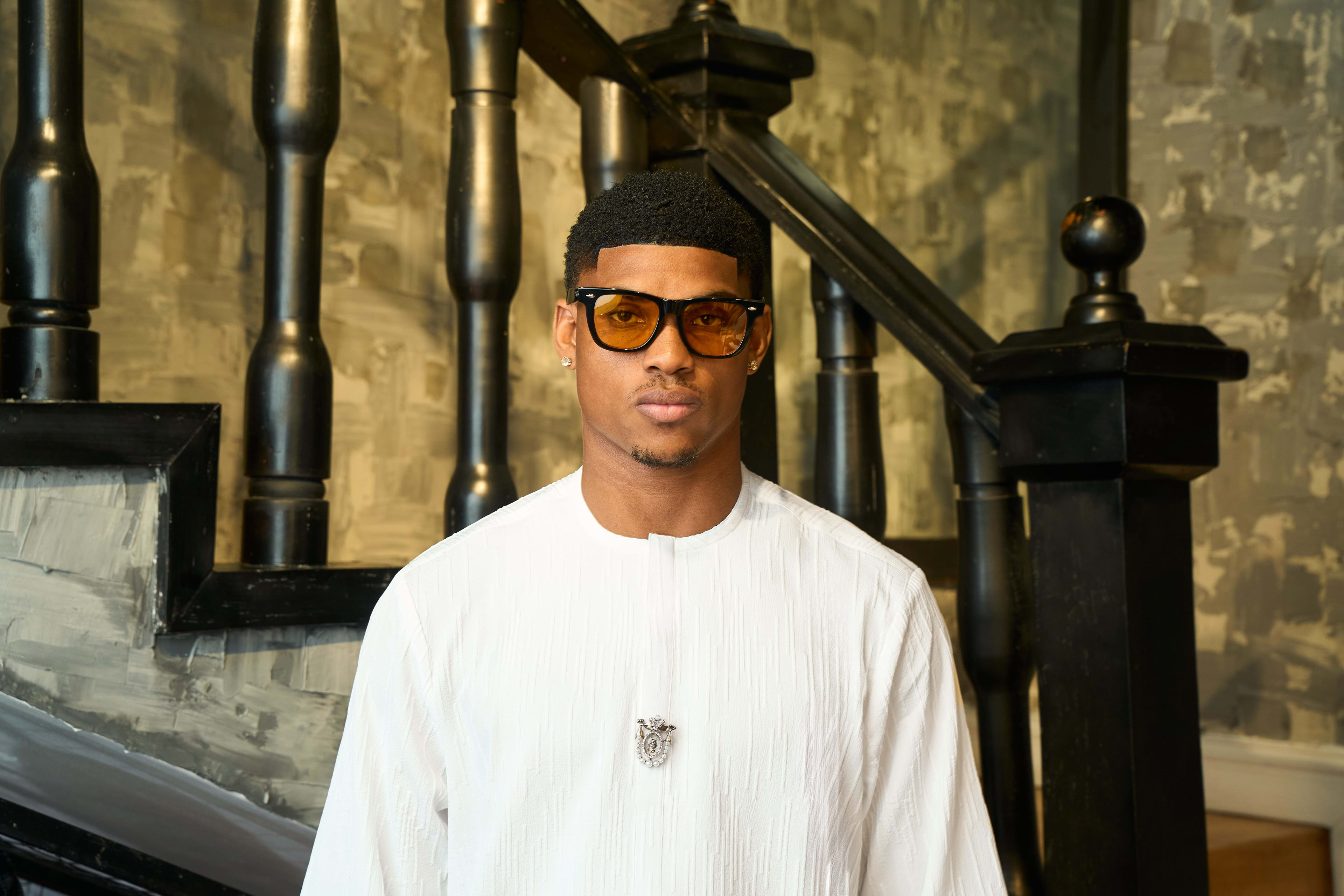 Aura White Kaftan, Detail