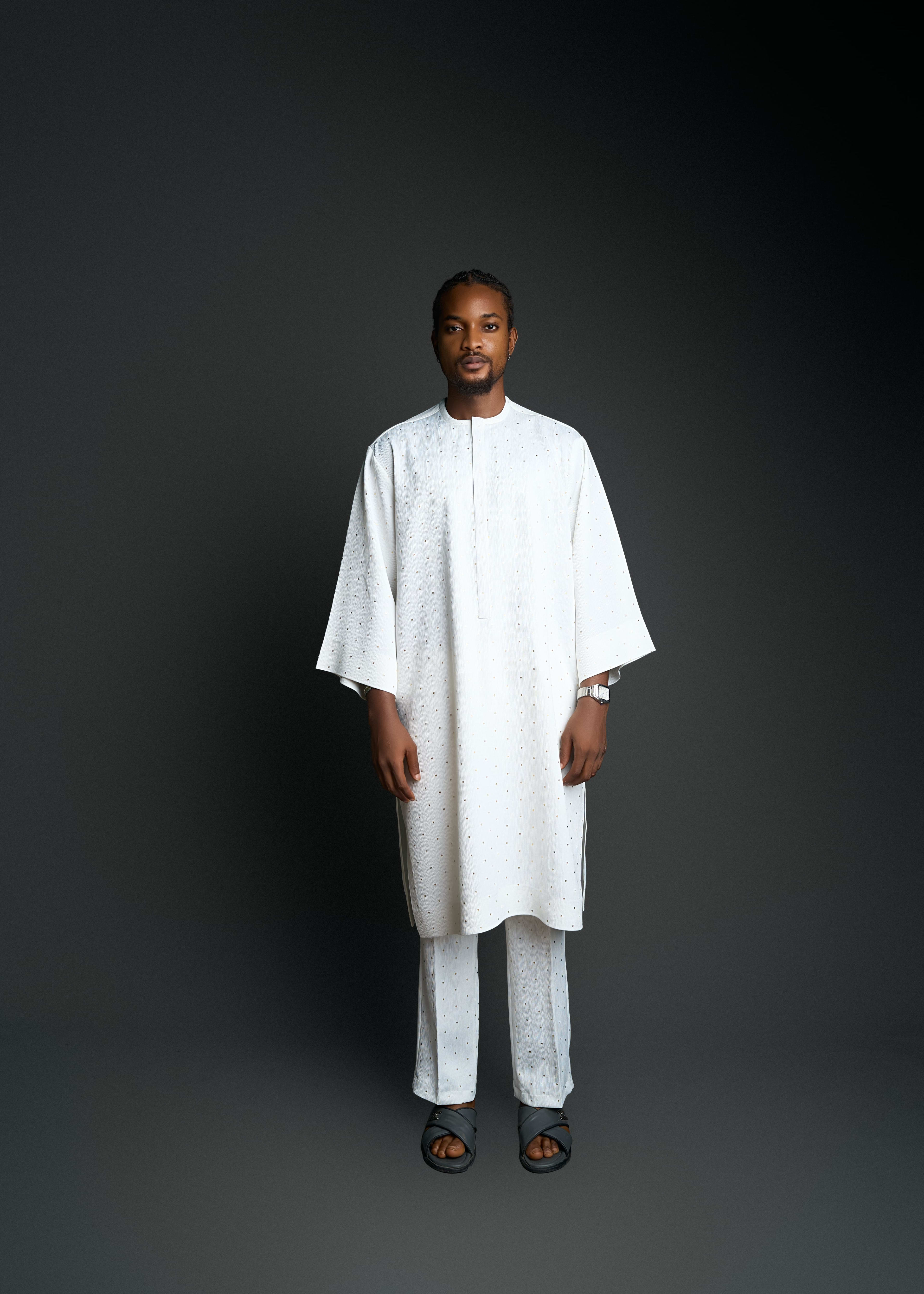 Dune Kaftan, full look, wide sleeves