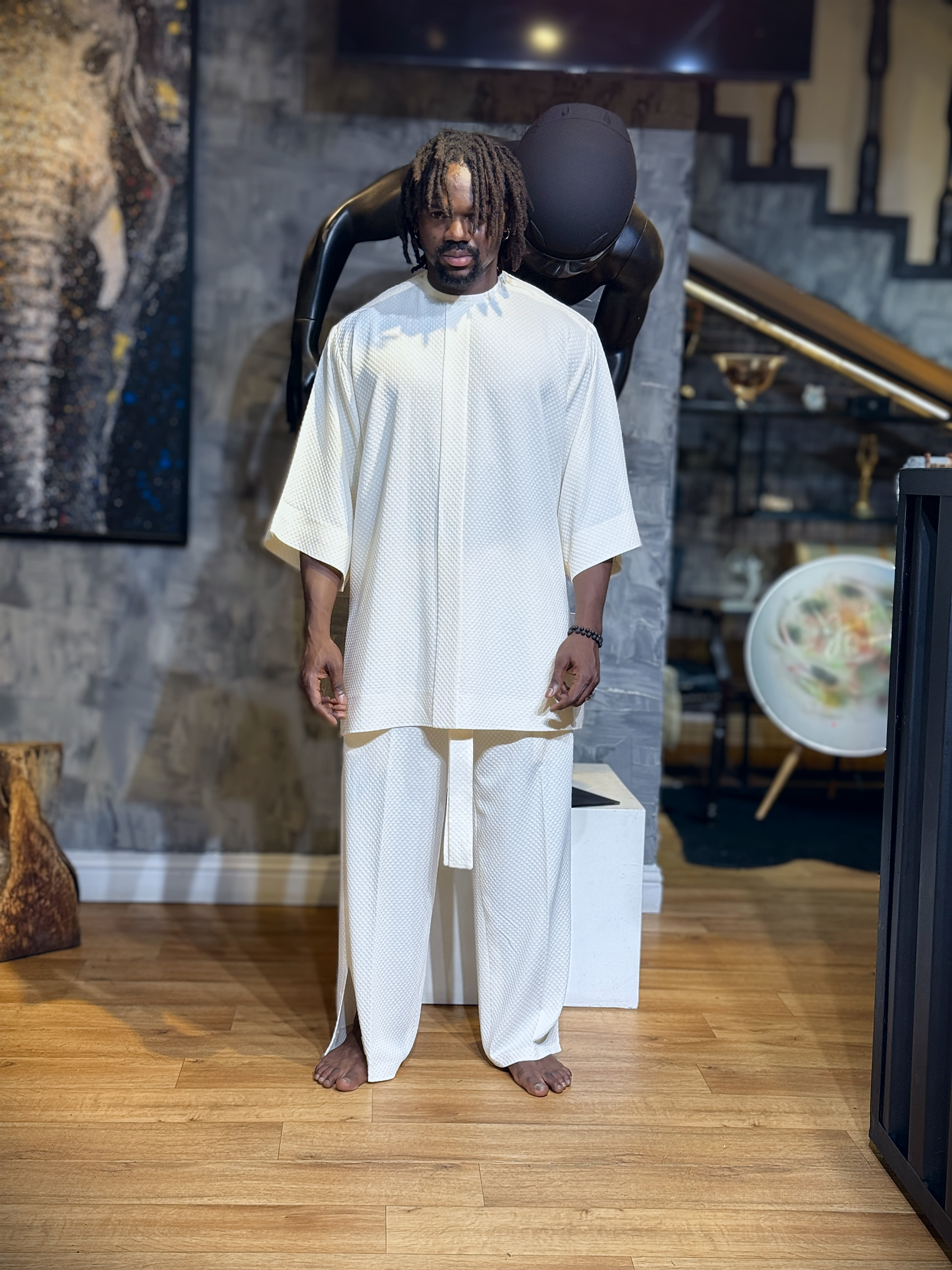 Ivory cut, full look, front view