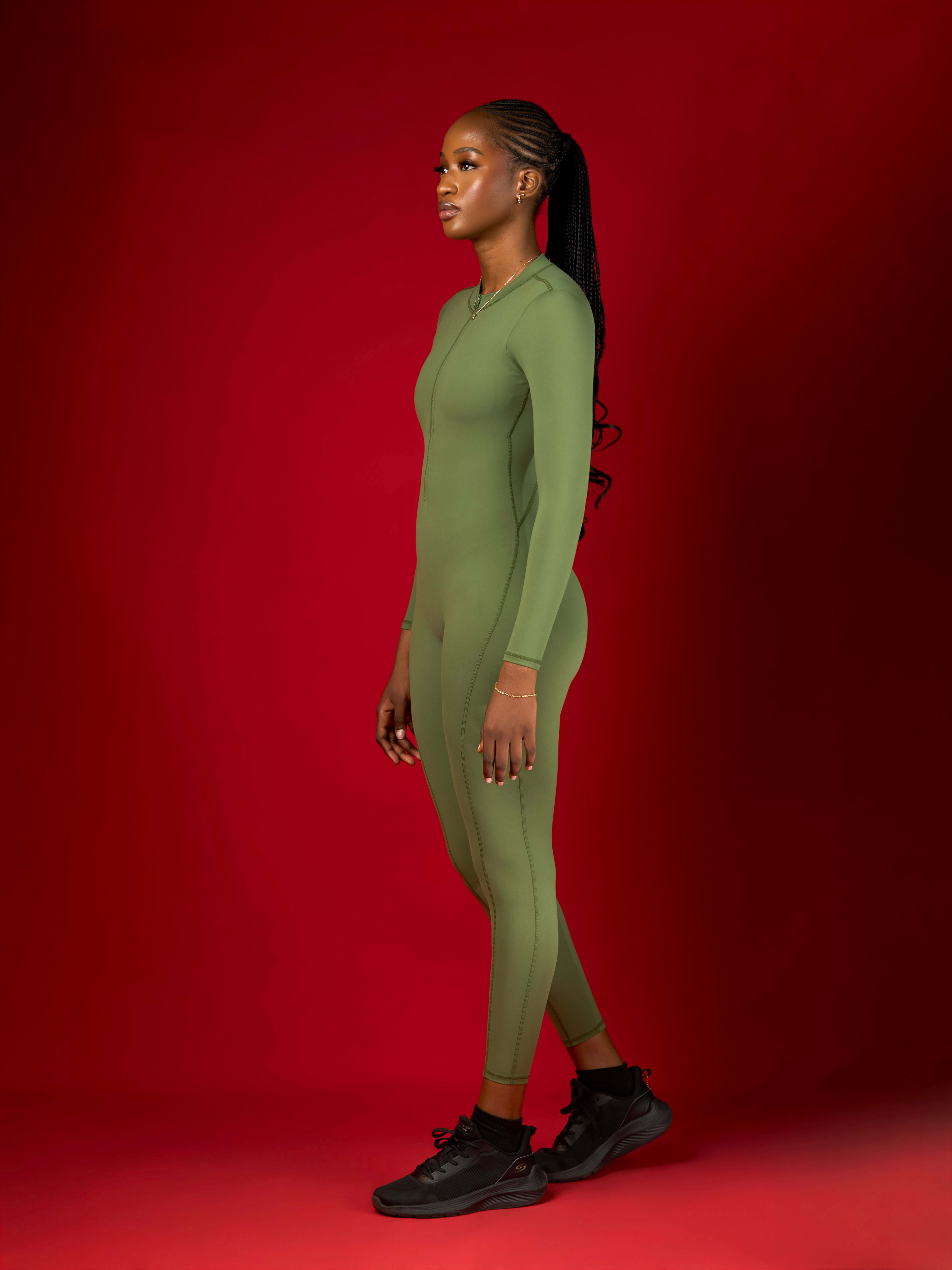 Monalisa SculptFit Romper, full look, side profile