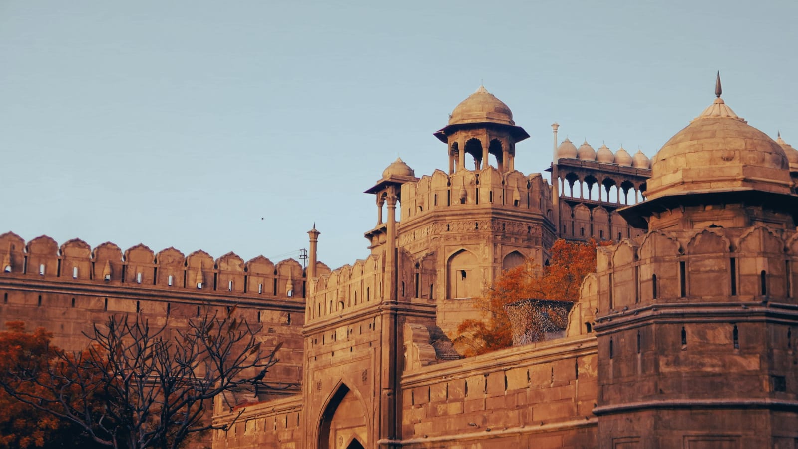 A gateway bastion at the Red Fort