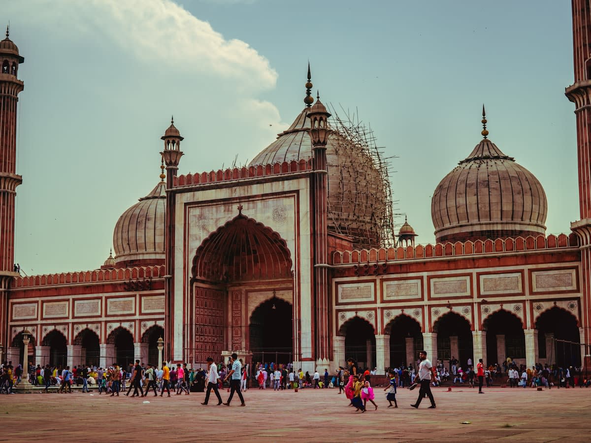 Jama Masjid, the starting point for a walk into Old Delhi's food lanes