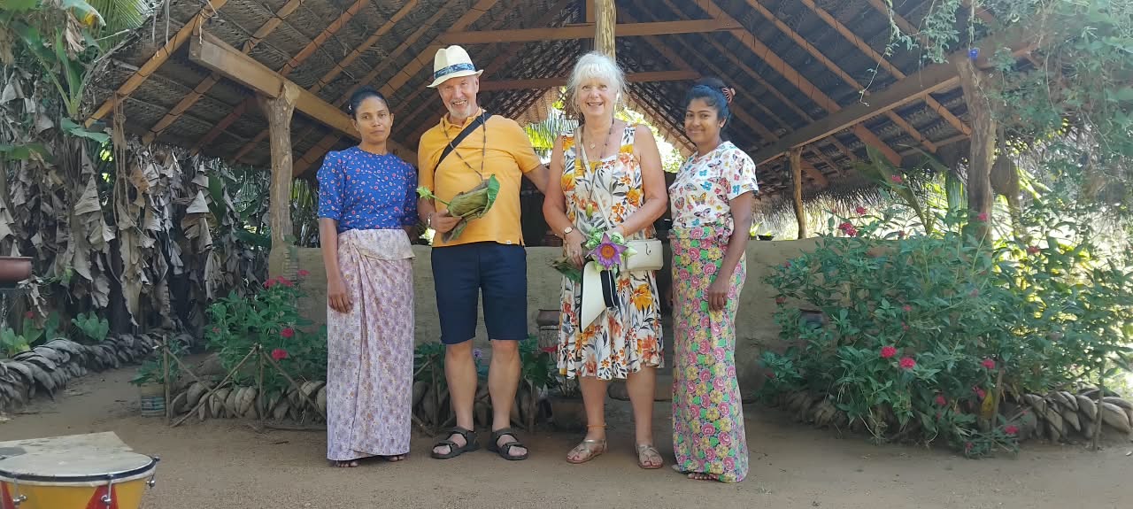 Warm Airport Welcome with Fresh Ceylon Flower Garlands
