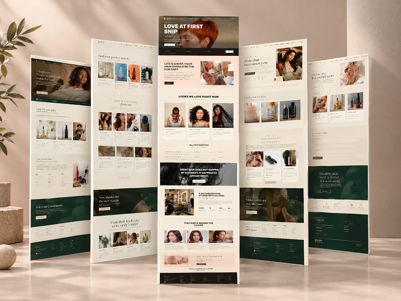 Velvet Strand — Hair Studio website by LULI