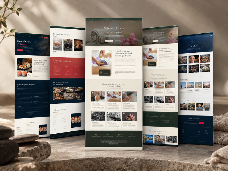 Aurelia Spa & Salon — Spa · Wellness website by LULI